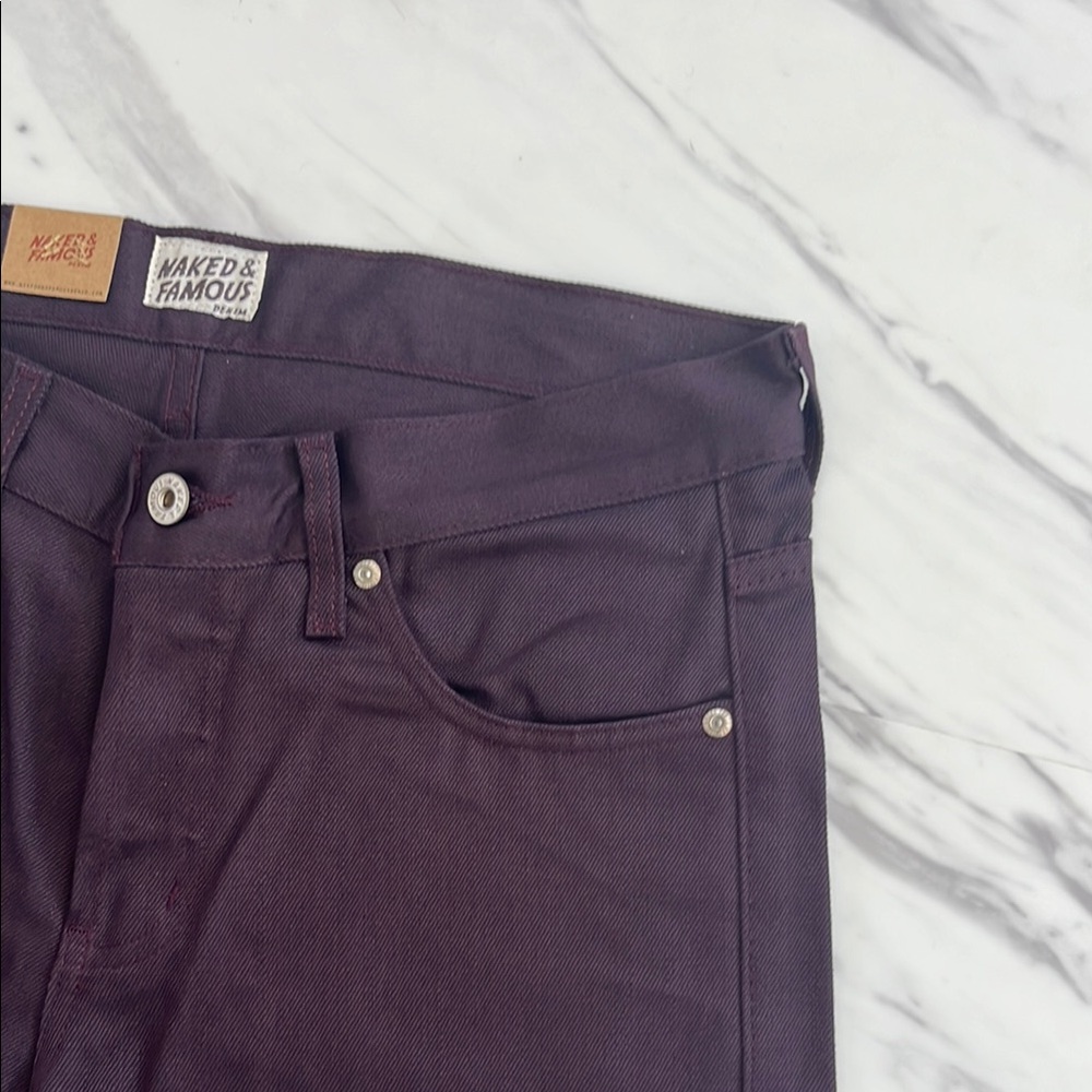 Naked & Famous Denim Black Slim Jeans - Picture 4 of 12